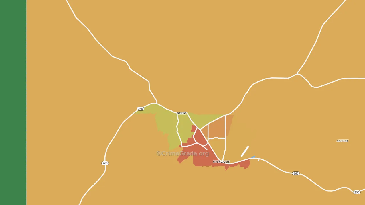 85928, AZ Map of Theft Rates