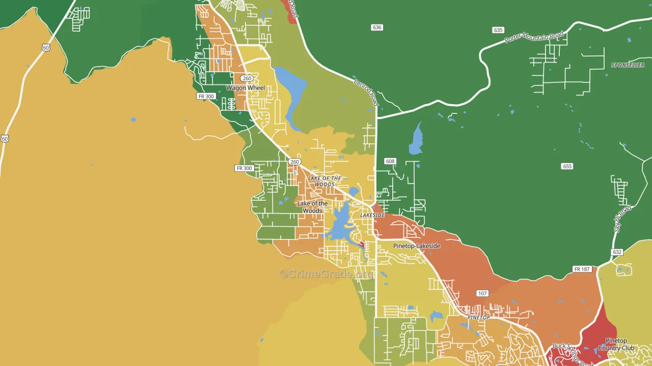 85929, AZ Map of Theft Rates