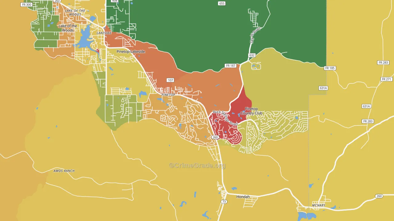 85935, AZ Map of Theft Rates