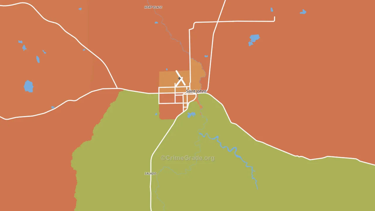 85936, AZ Map of Theft Rates