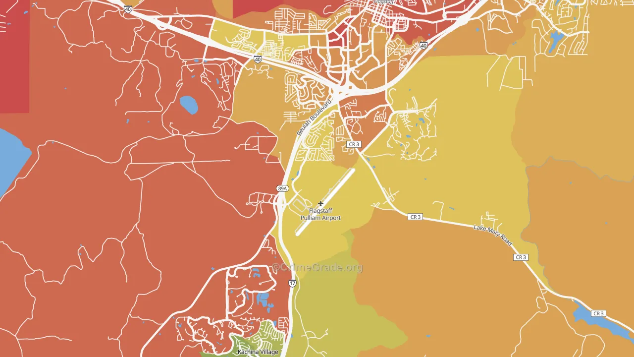 86005, AZ Map of Theft Rates