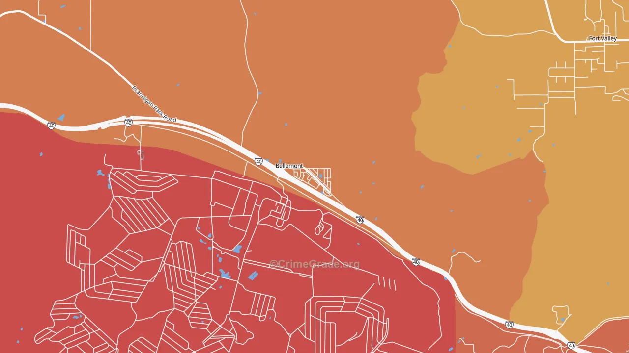 86015, AZ Map of Theft Rates