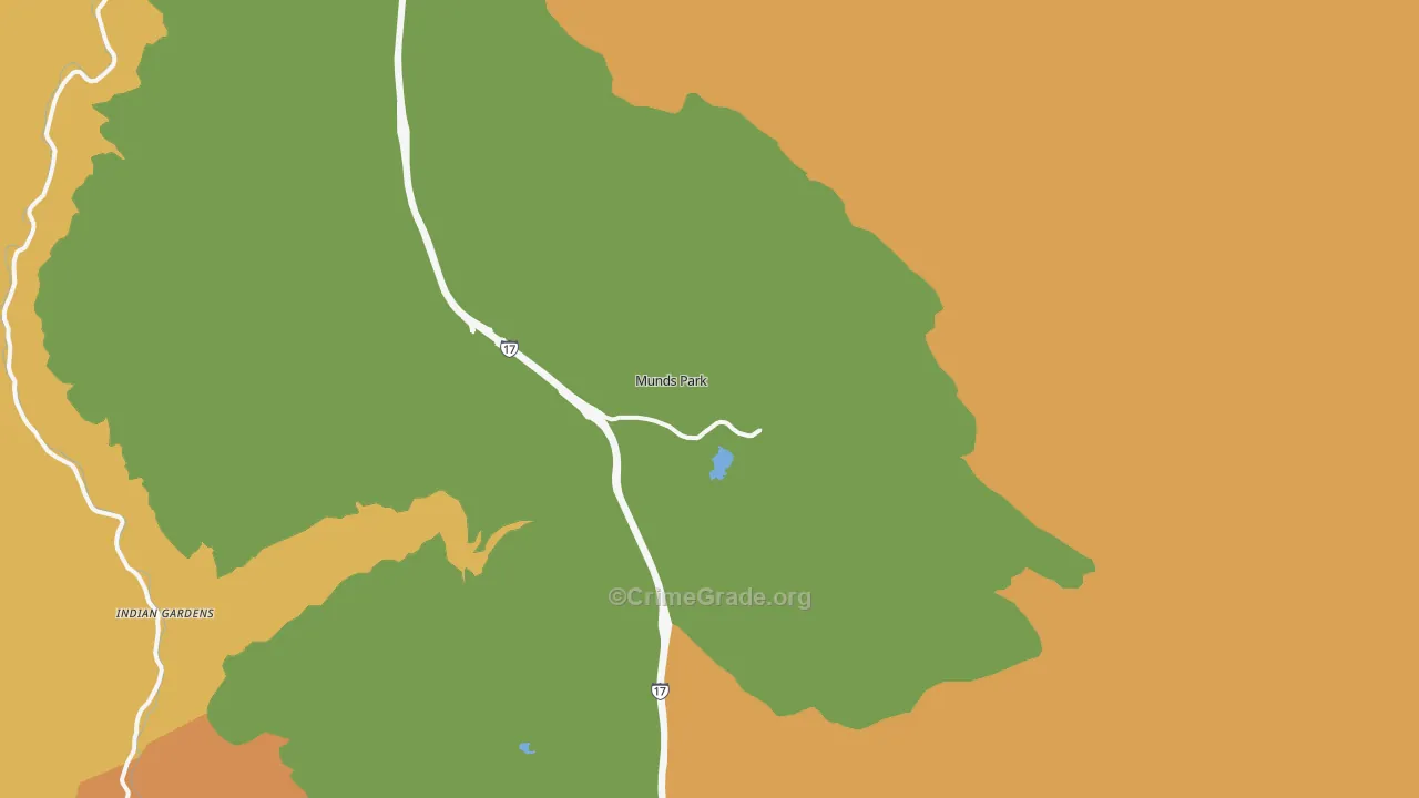 86017, AZ Map of Theft Rates