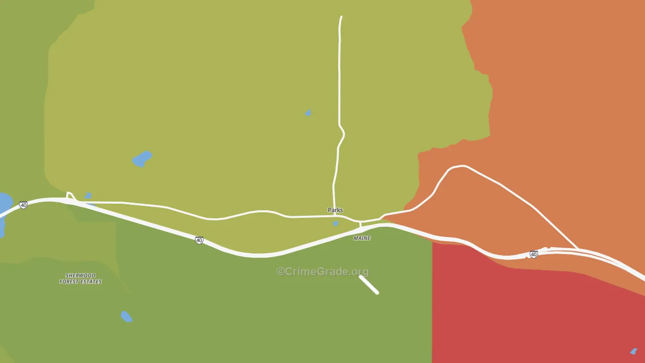86018, AZ Map of Theft Rates