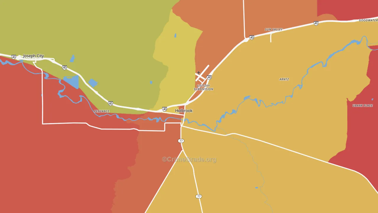 86025, AZ Map of Theft Rates