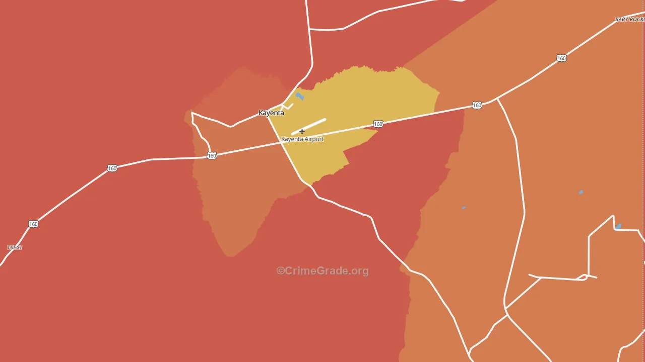 86033, AZ Map of Theft Rates