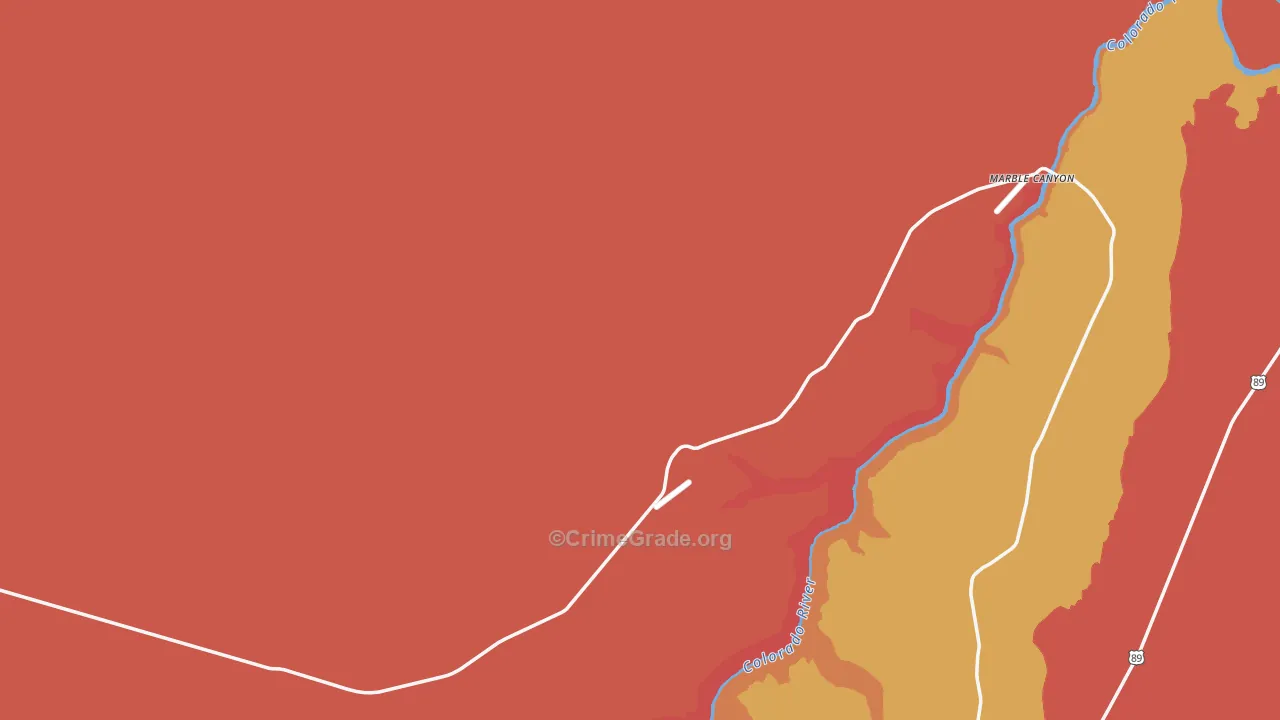 86036, AZ Map of Theft Rates