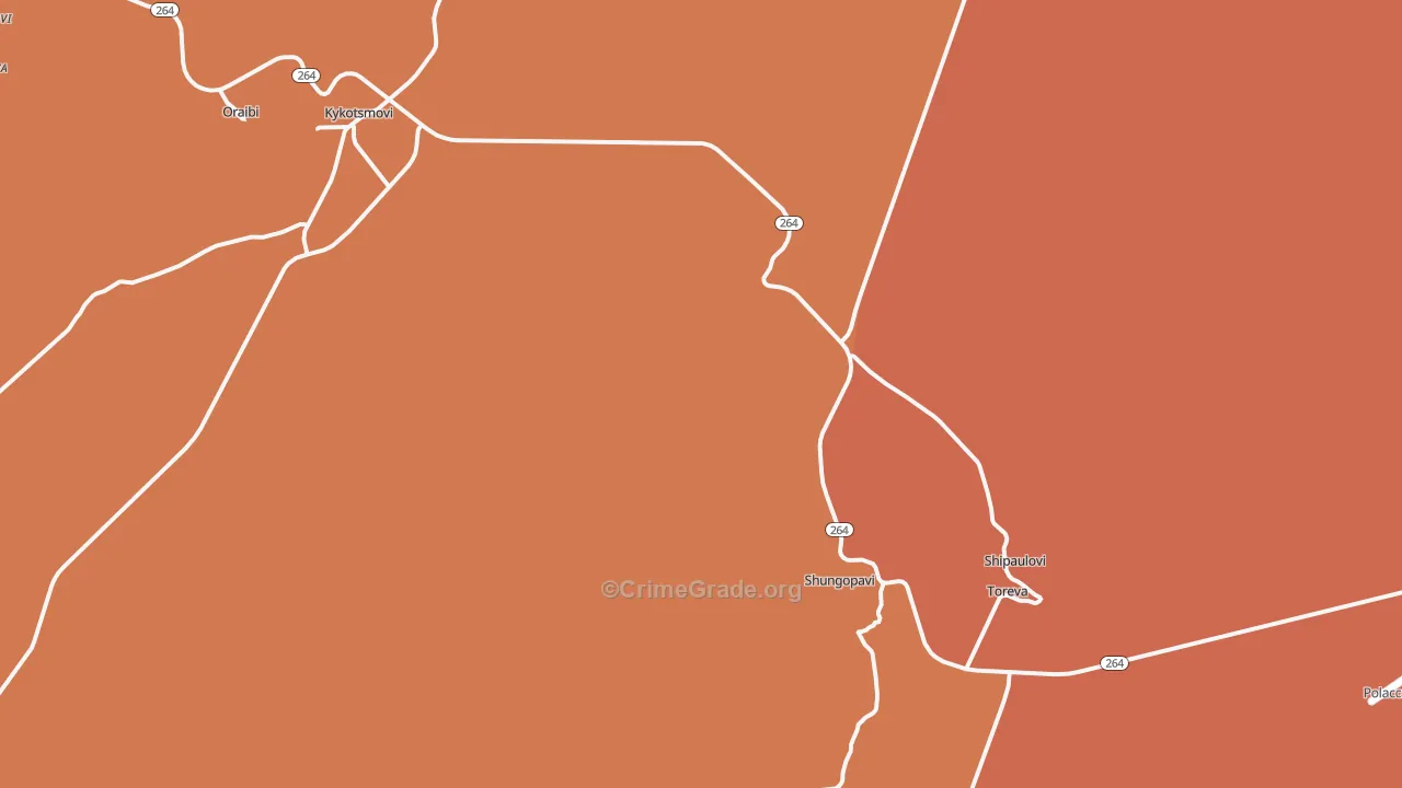 86043, AZ Map of Theft Rates