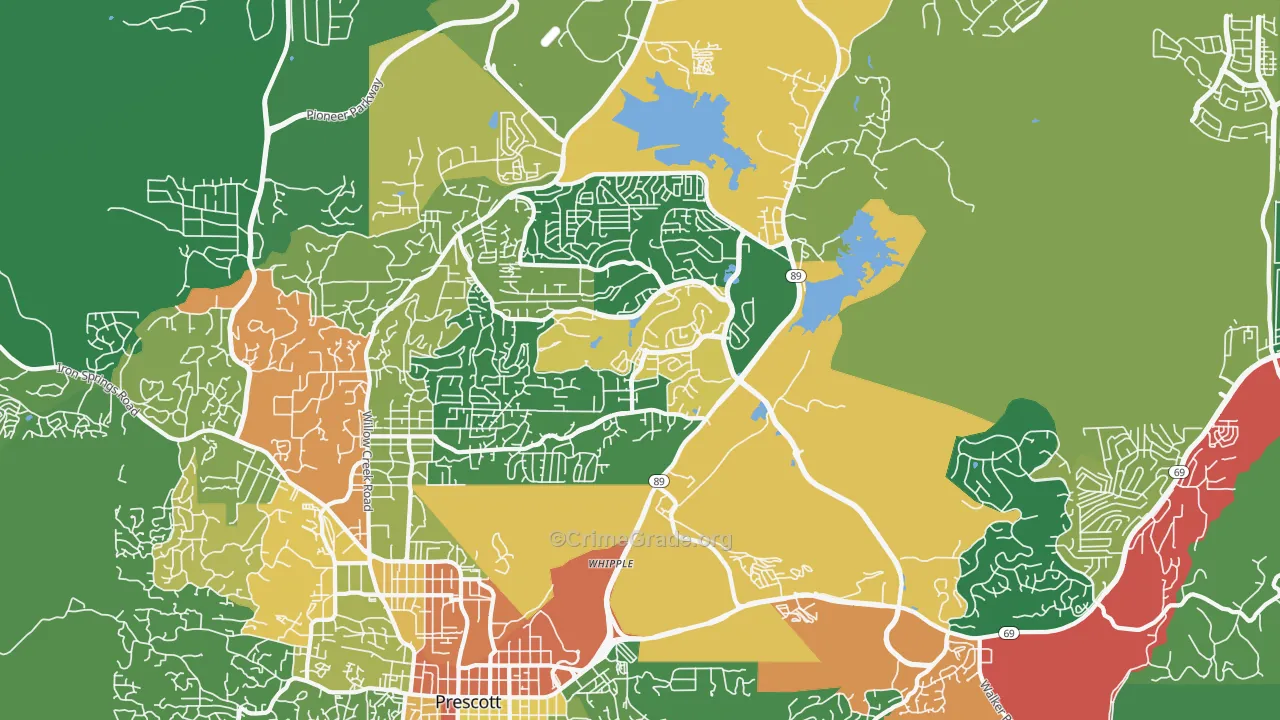 86301, AZ Map of Theft Rates