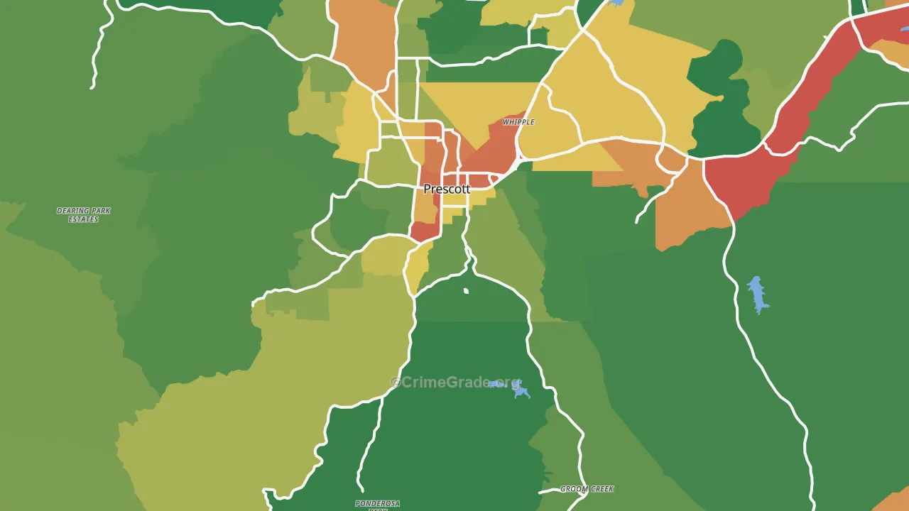 86303, AZ Map of Theft Rates