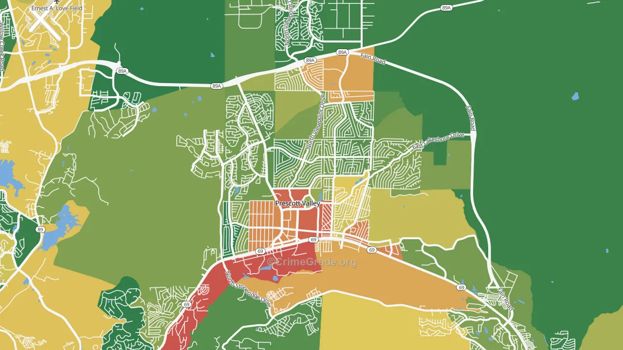86314, AZ Map of Theft Rates