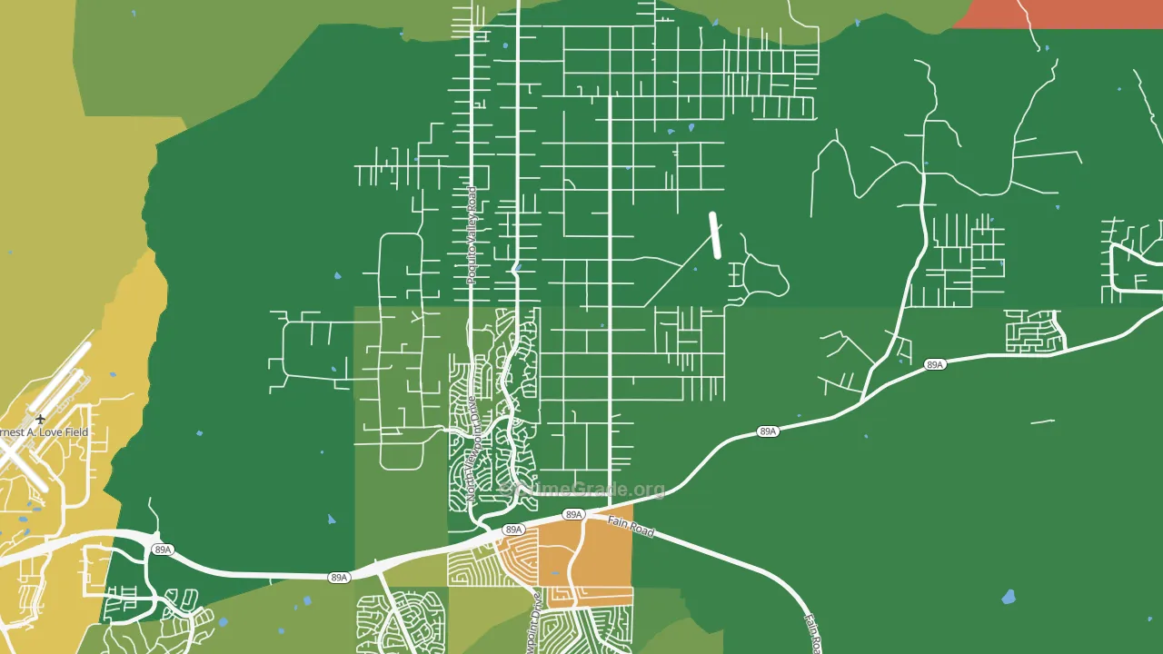 86315, AZ Map of Theft Rates