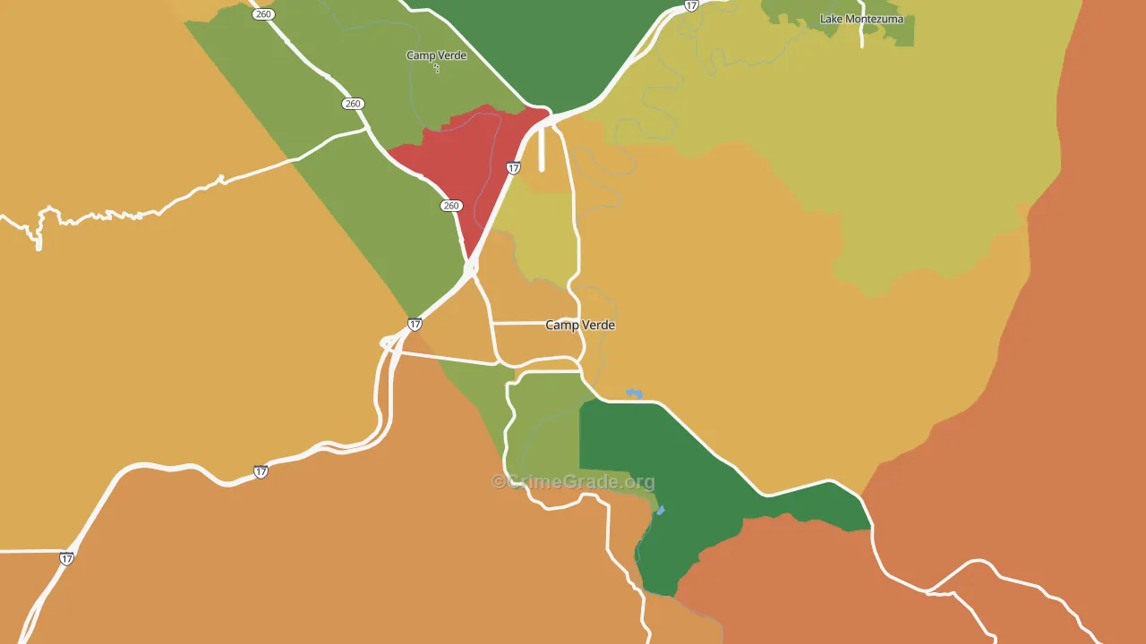 86322, AZ Map of Theft Rates