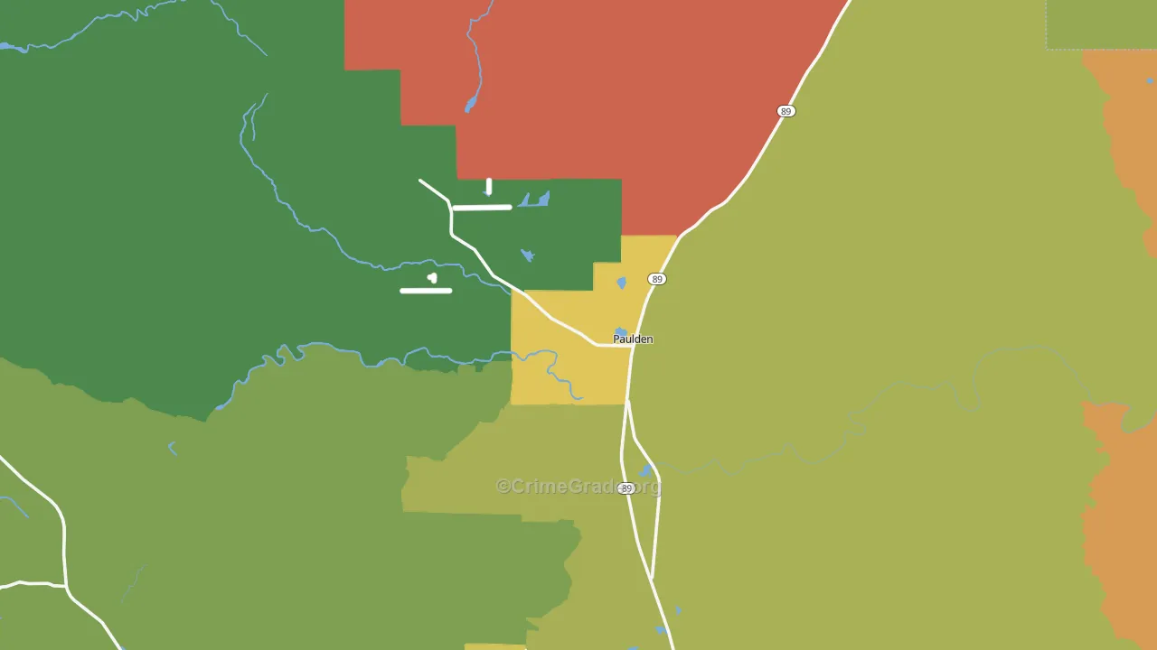 86334, AZ Map of Theft Rates