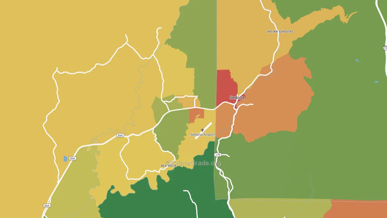 86336, AZ Map of Theft Rates