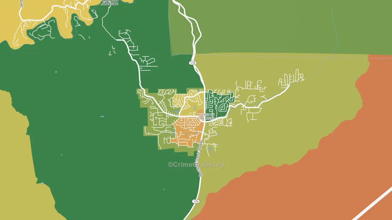 86351, AZ Map of Theft Rates