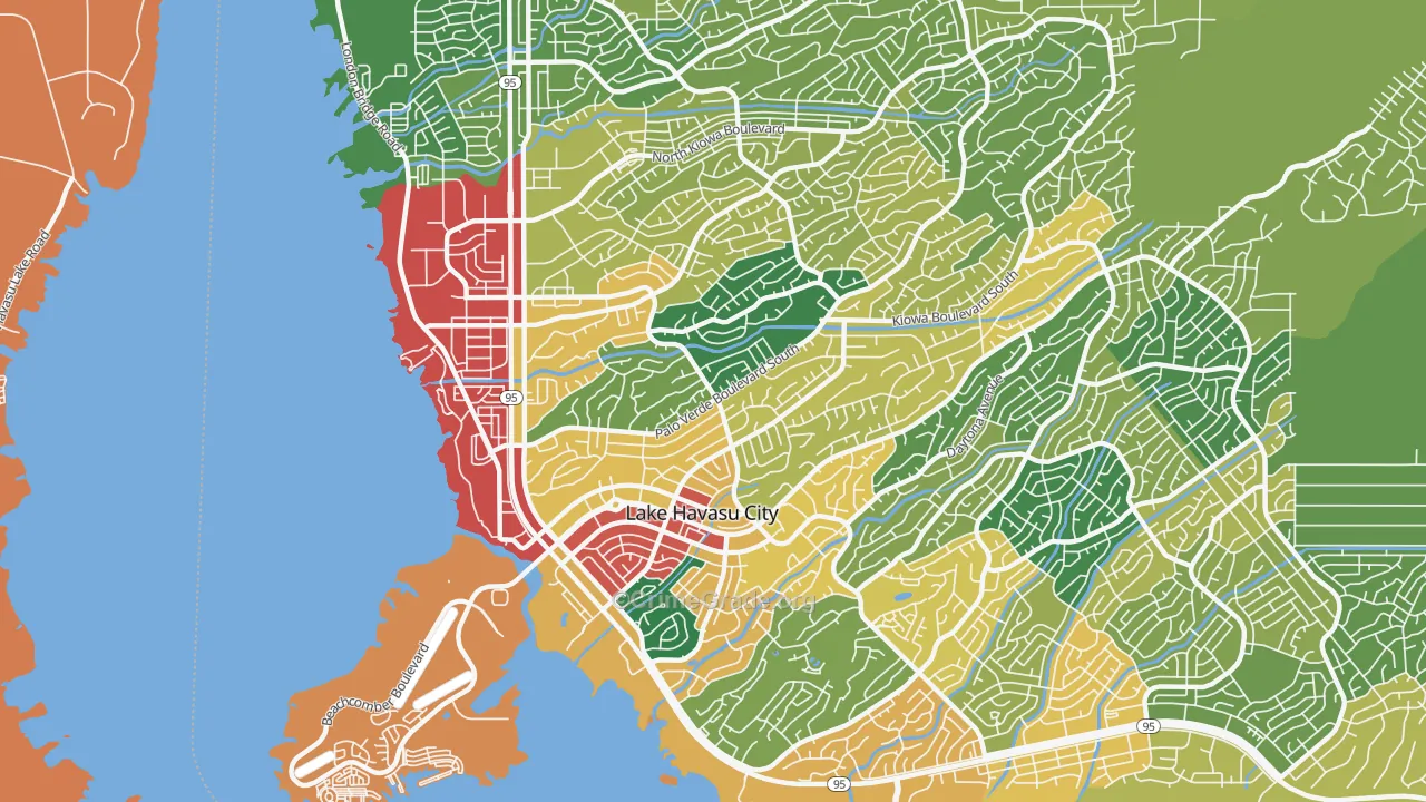 86403, AZ Map of Theft Rates