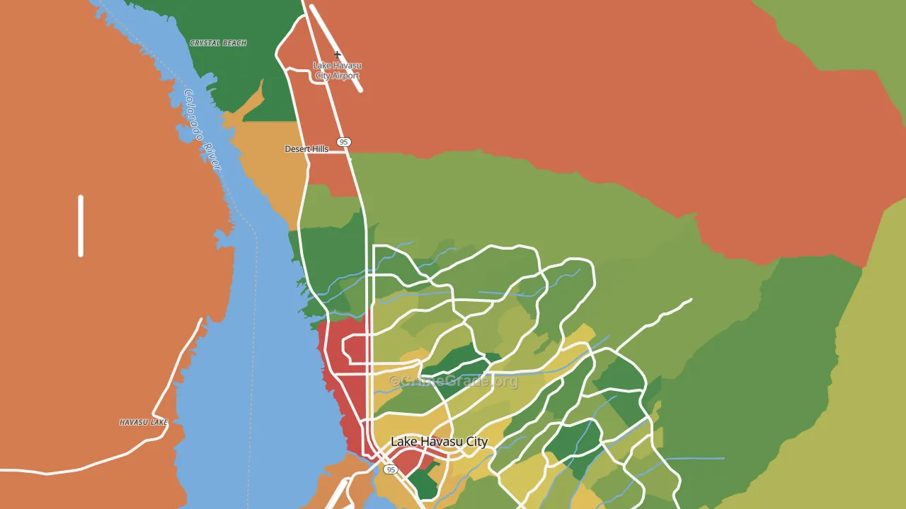 86404, AZ Map of Theft Rates