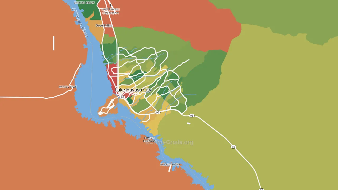 86406, AZ Map of Theft Rates