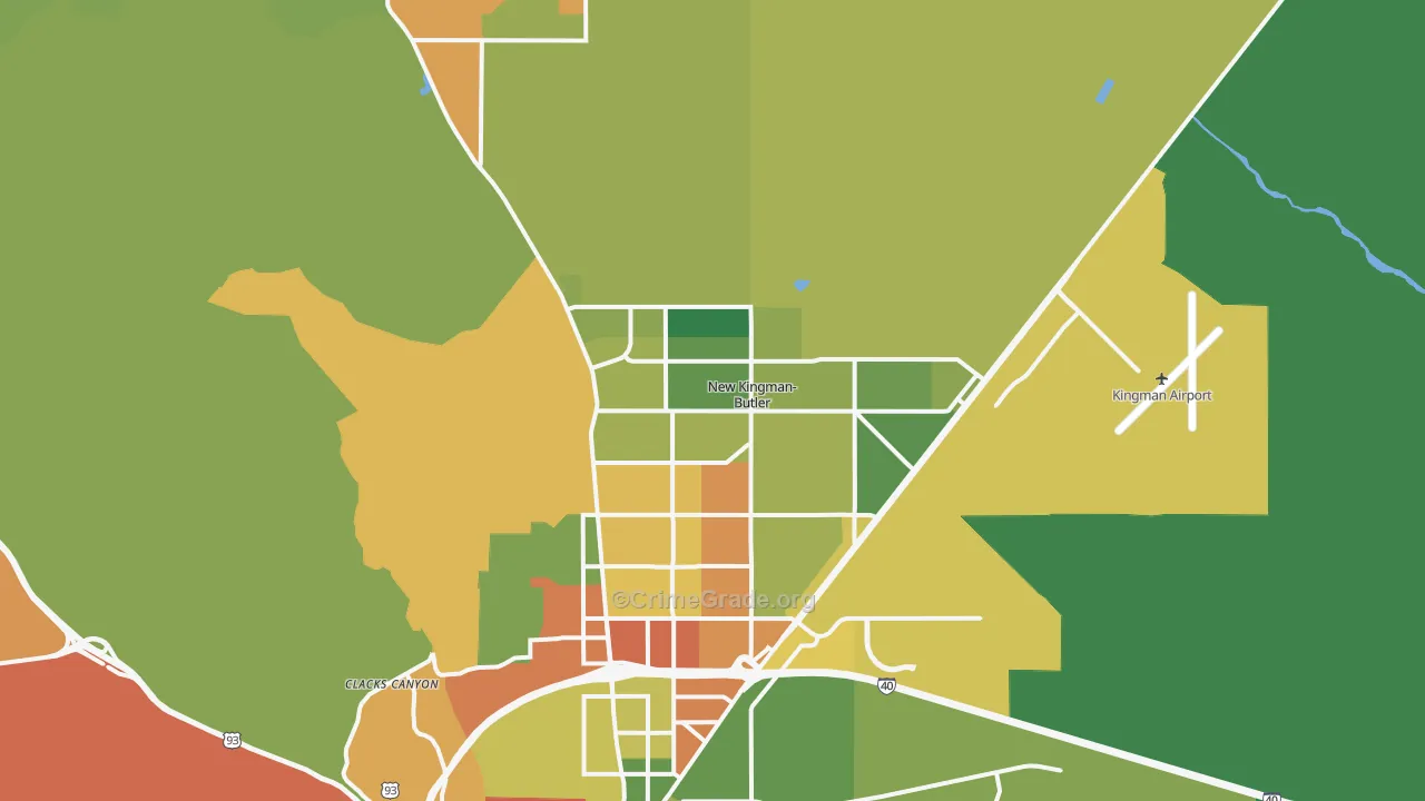 86409, AZ Map of Theft Rates