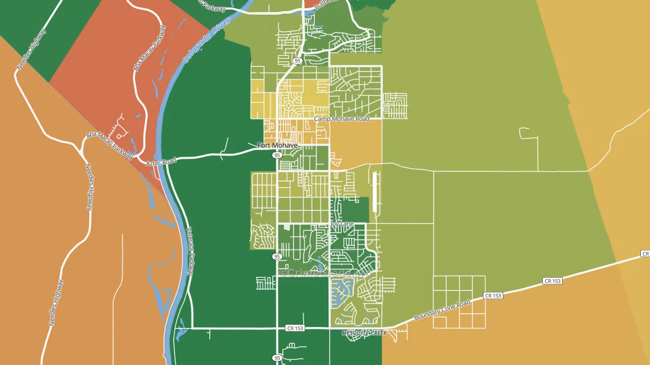 86426, AZ Map of Theft Rates