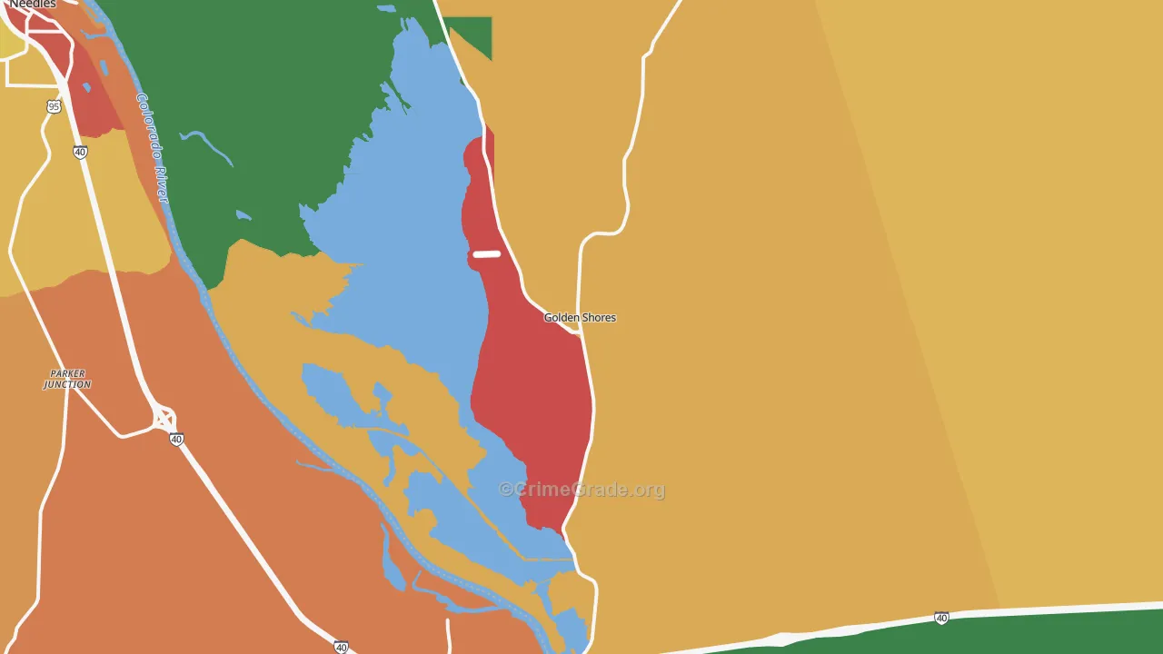 86436, AZ Map of Theft Rates