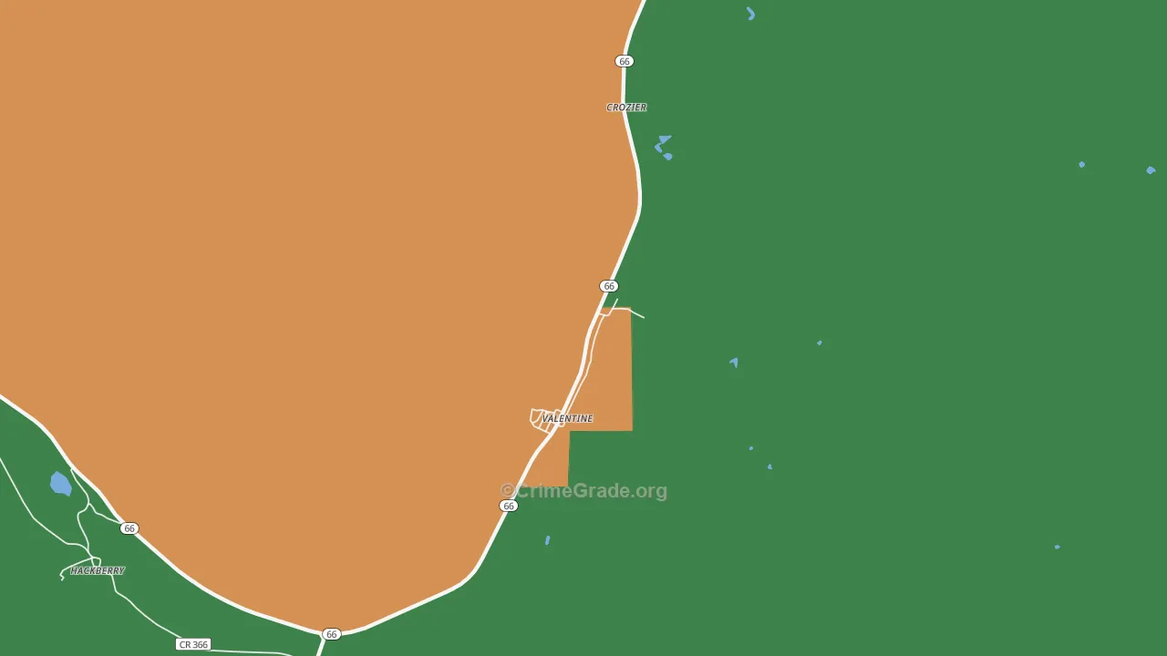 86437, AZ Map of Theft Rates