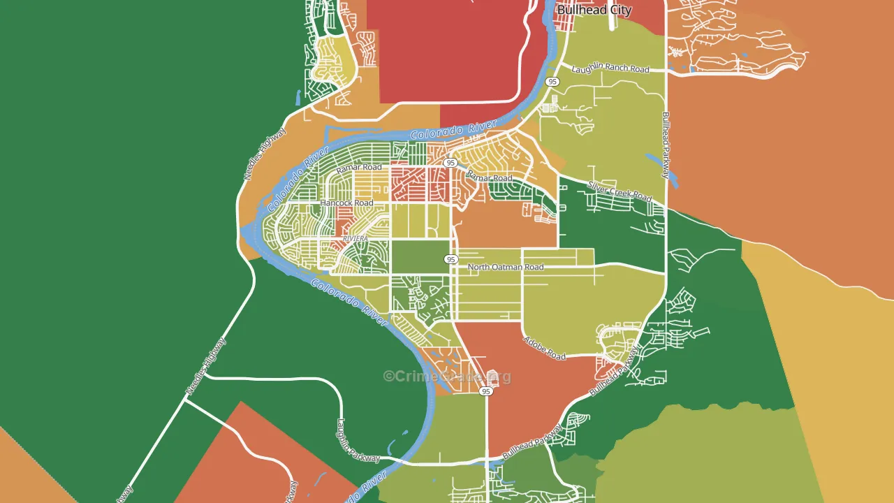 86442, AZ Map of Theft Rates
