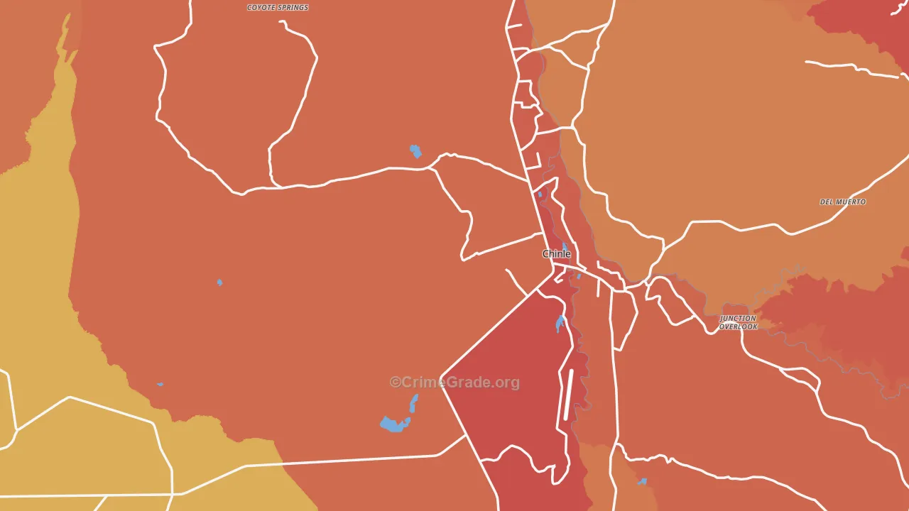 86503, AZ Map of Theft Rates