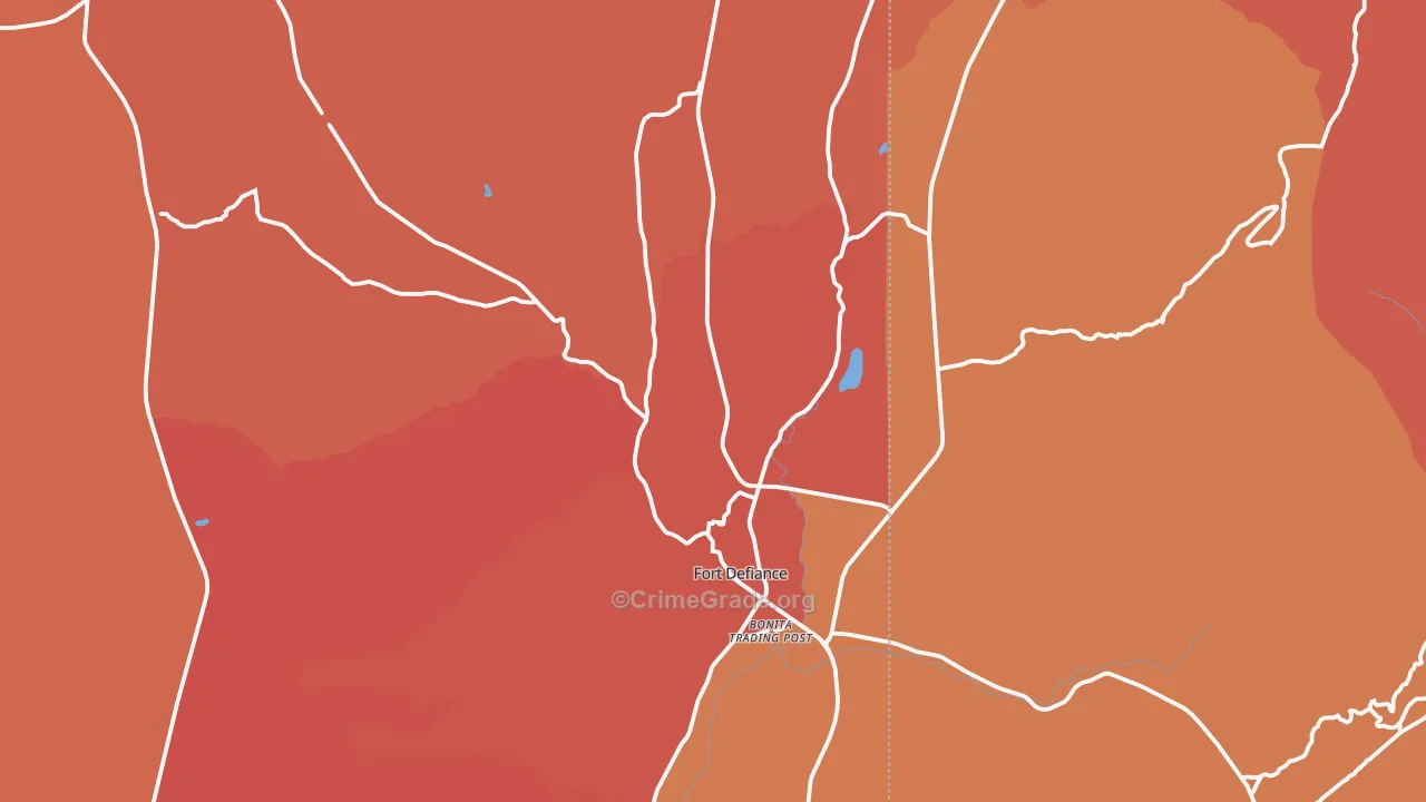 86504, AZ Map of Theft Rates