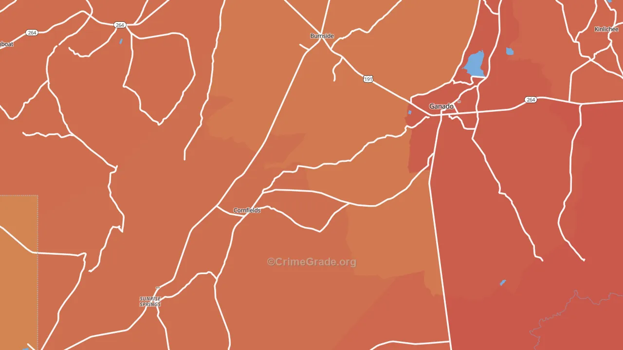 86505, AZ Map of Theft Rates