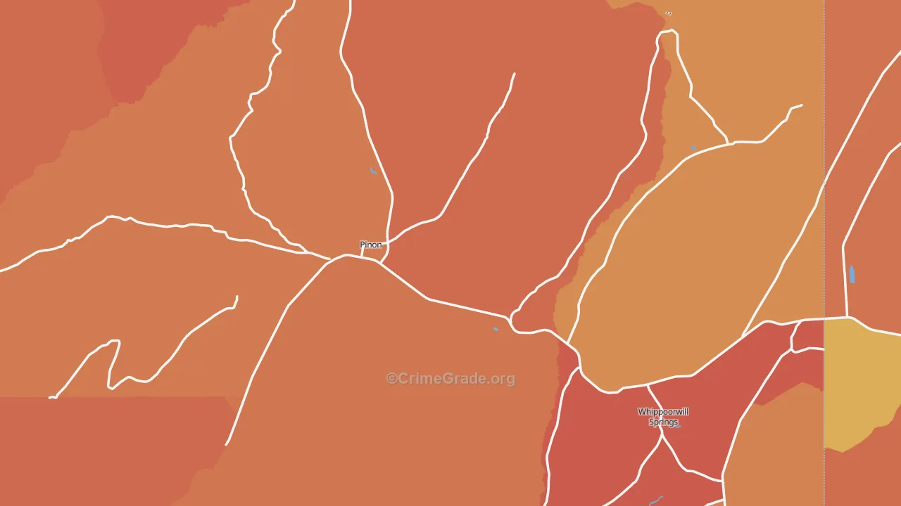 86510, AZ Map of Theft Rates