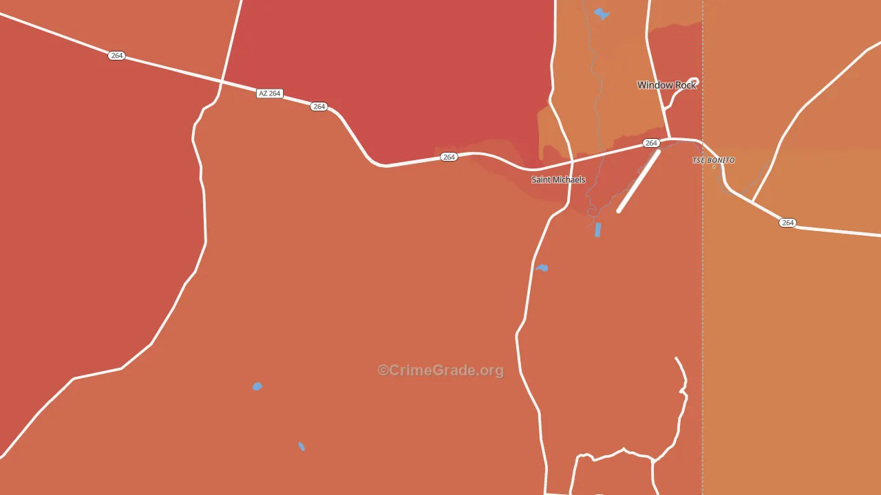 86511, AZ Map of Theft Rates