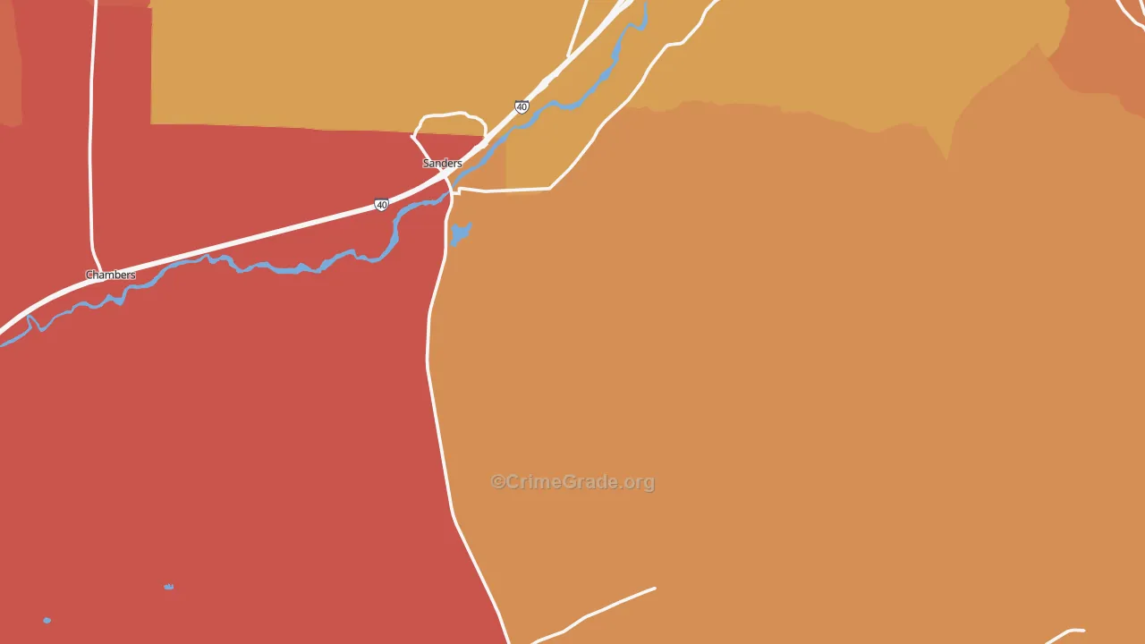 86512, AZ Map of Theft Rates