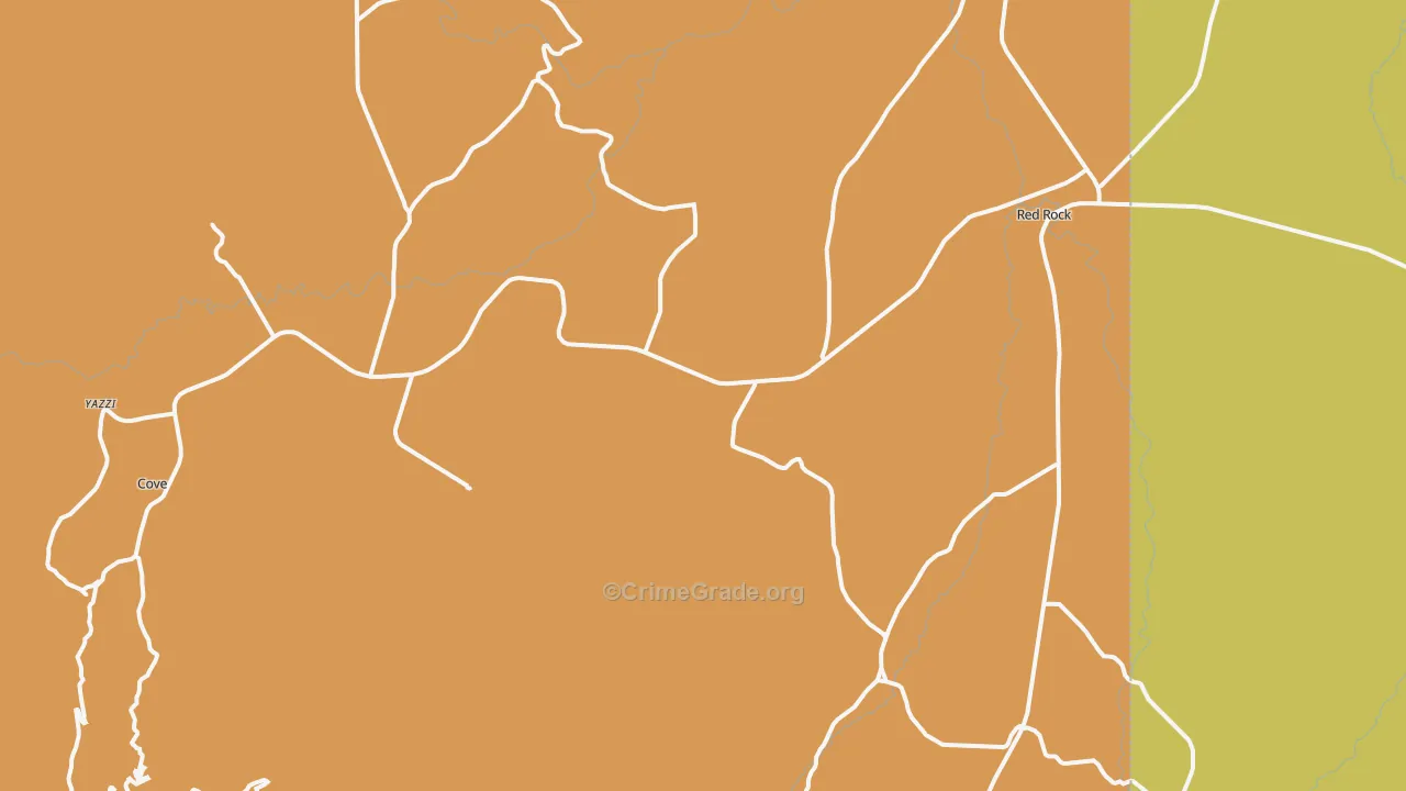86544, AZ Map of Theft Rates