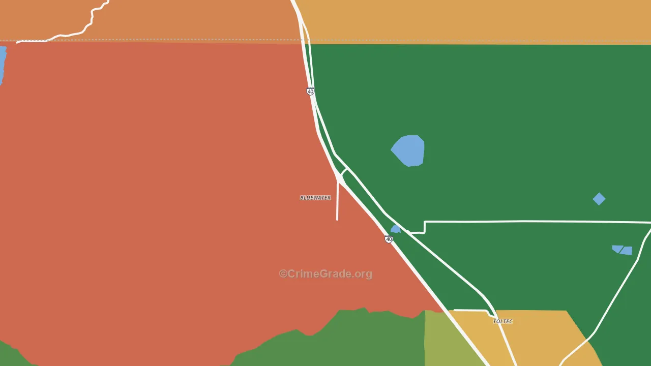 87005, NM Map of Theft Rates