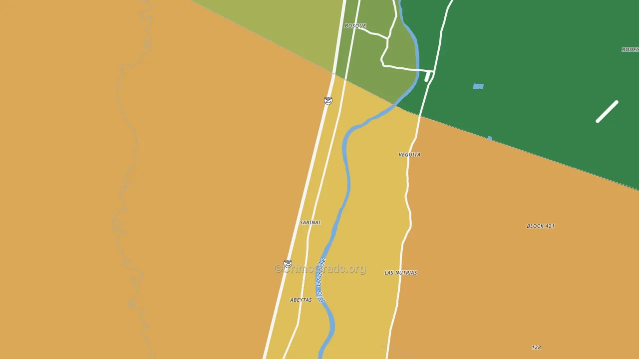 87006, NM Map of Theft Rates