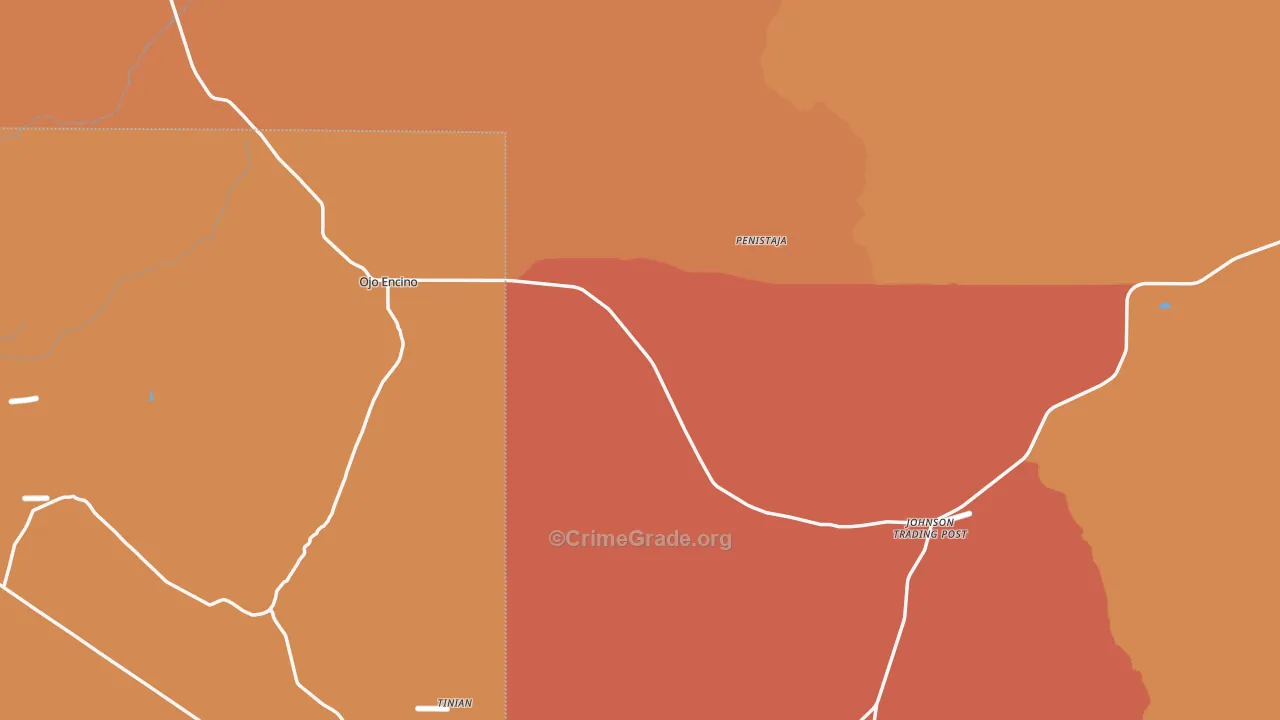 87013, NM Map of Theft Rates