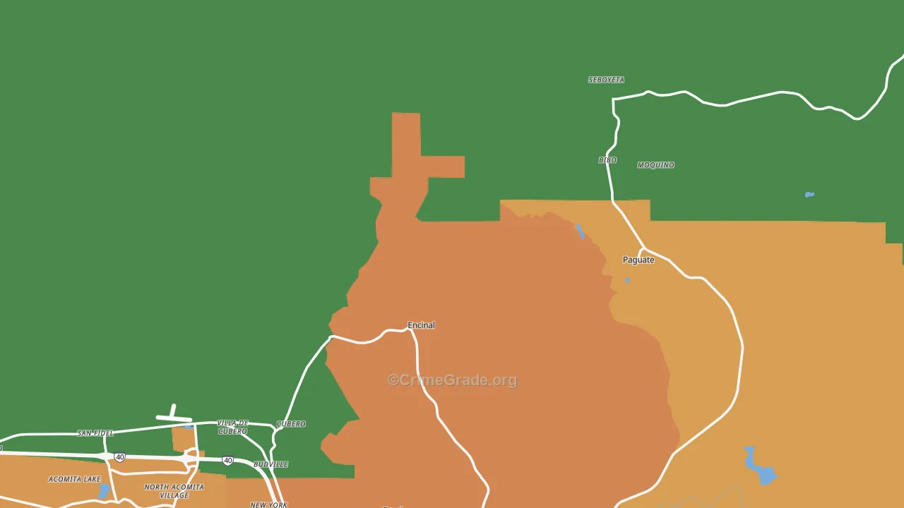 87014, NM Map of Theft Rates