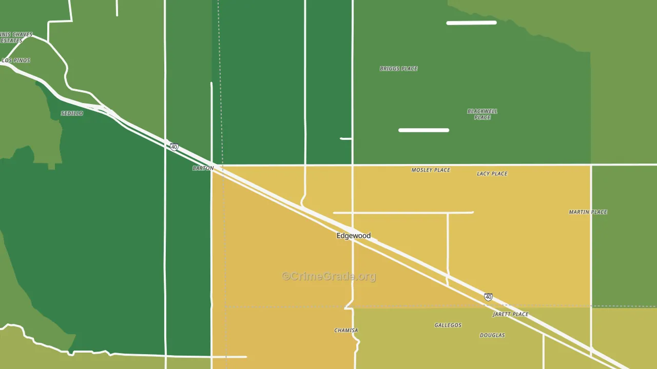 87015, NM Map of Theft Rates