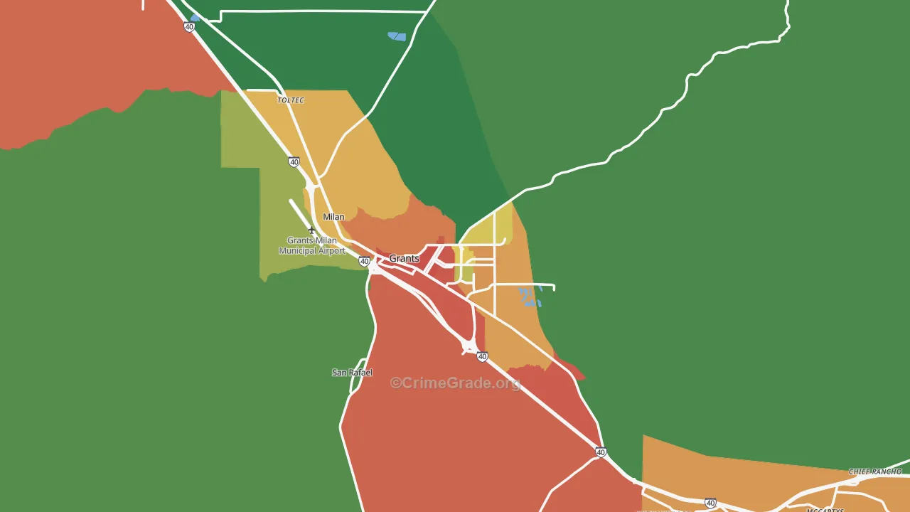 87020, NM Map of Theft Rates