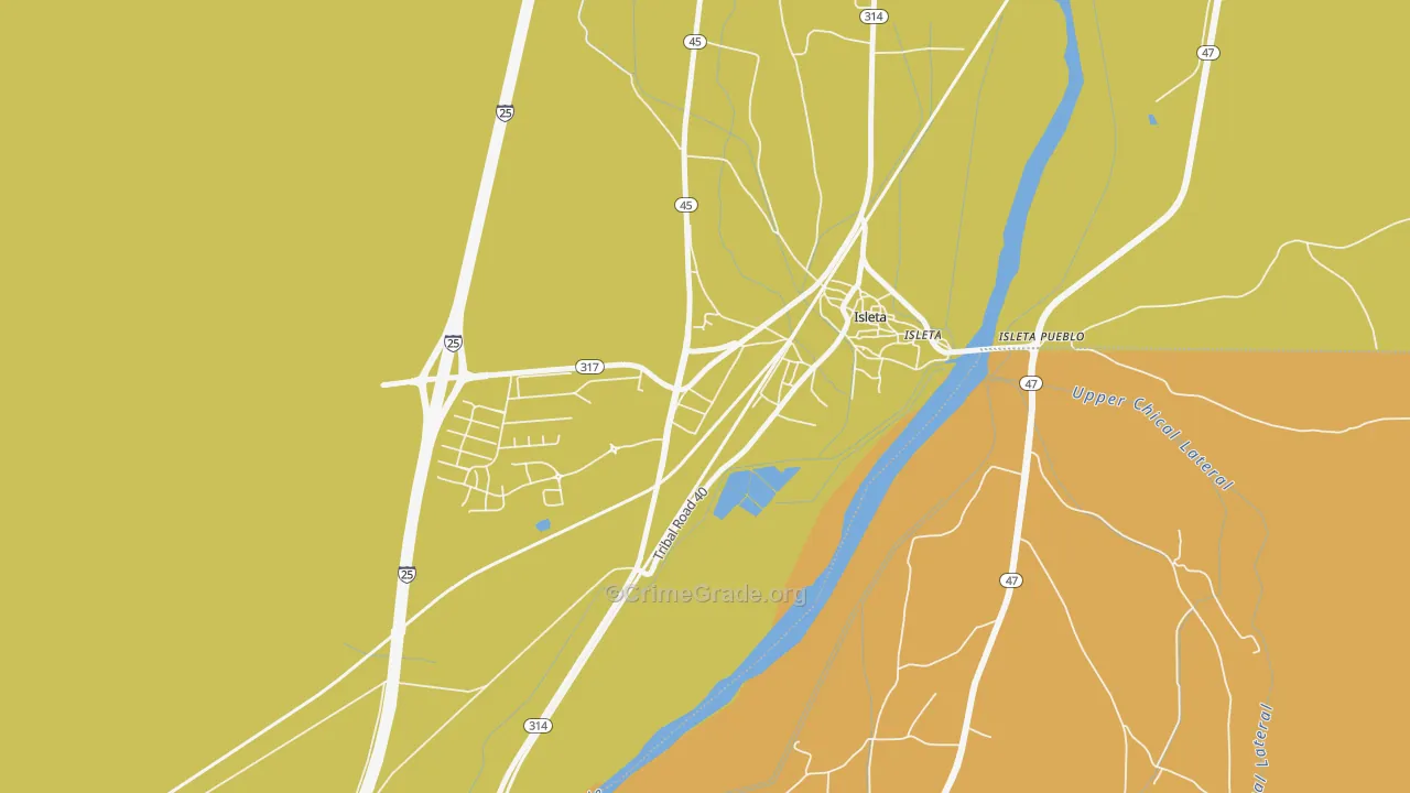 87022, NM Map of Theft Rates