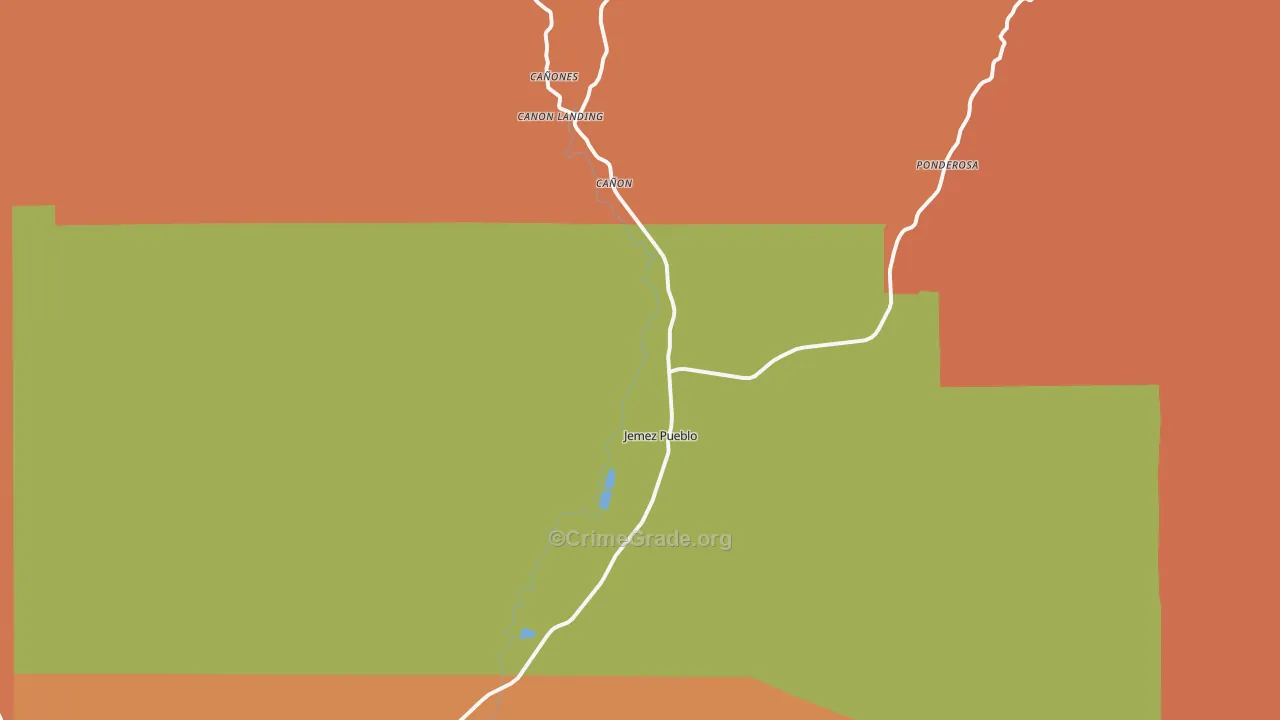 87024, NM Map of Theft Rates