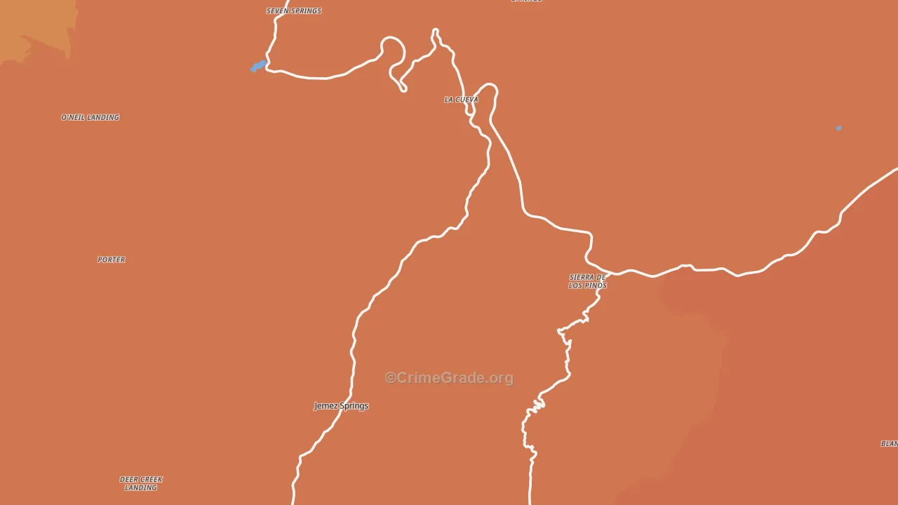 87025, NM Map of Theft Rates