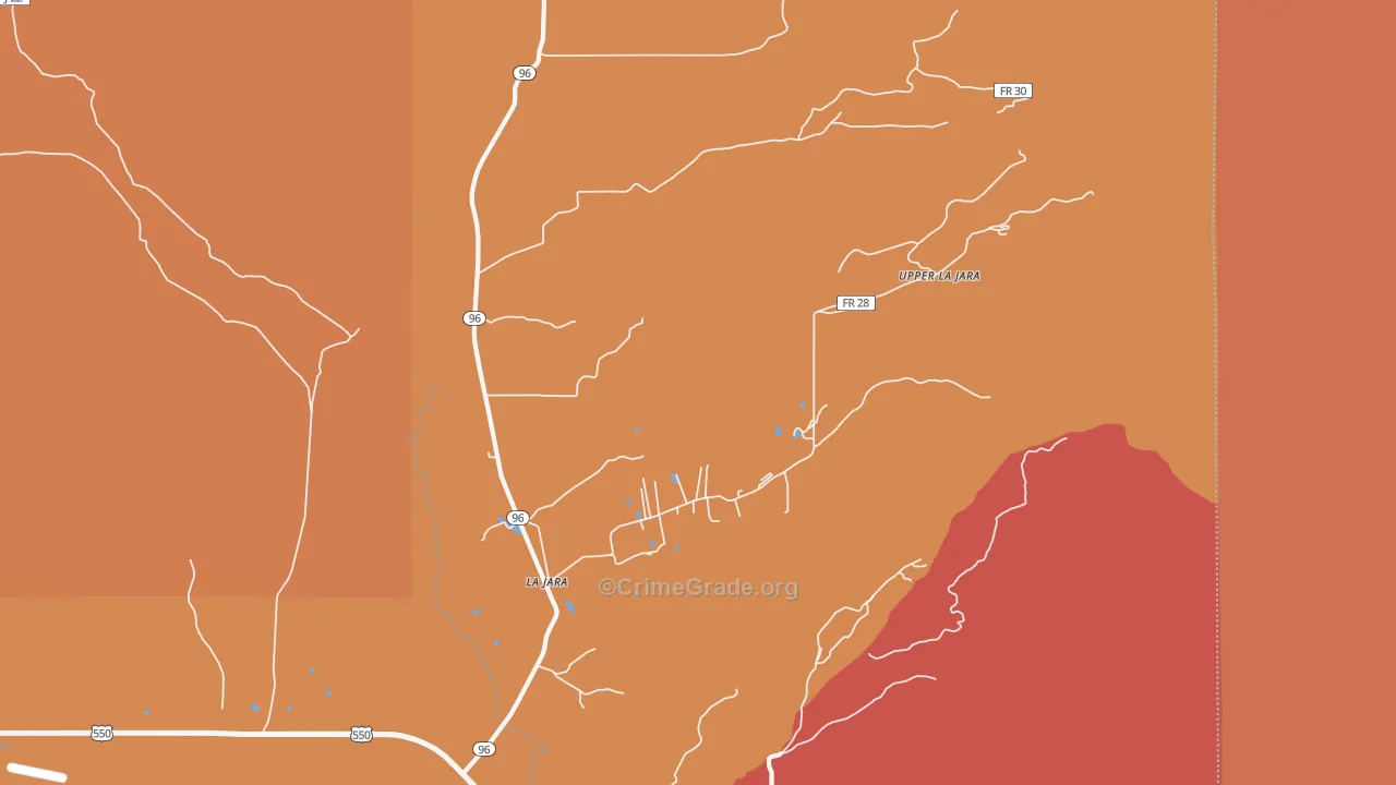 87027, NM Map of Theft Rates