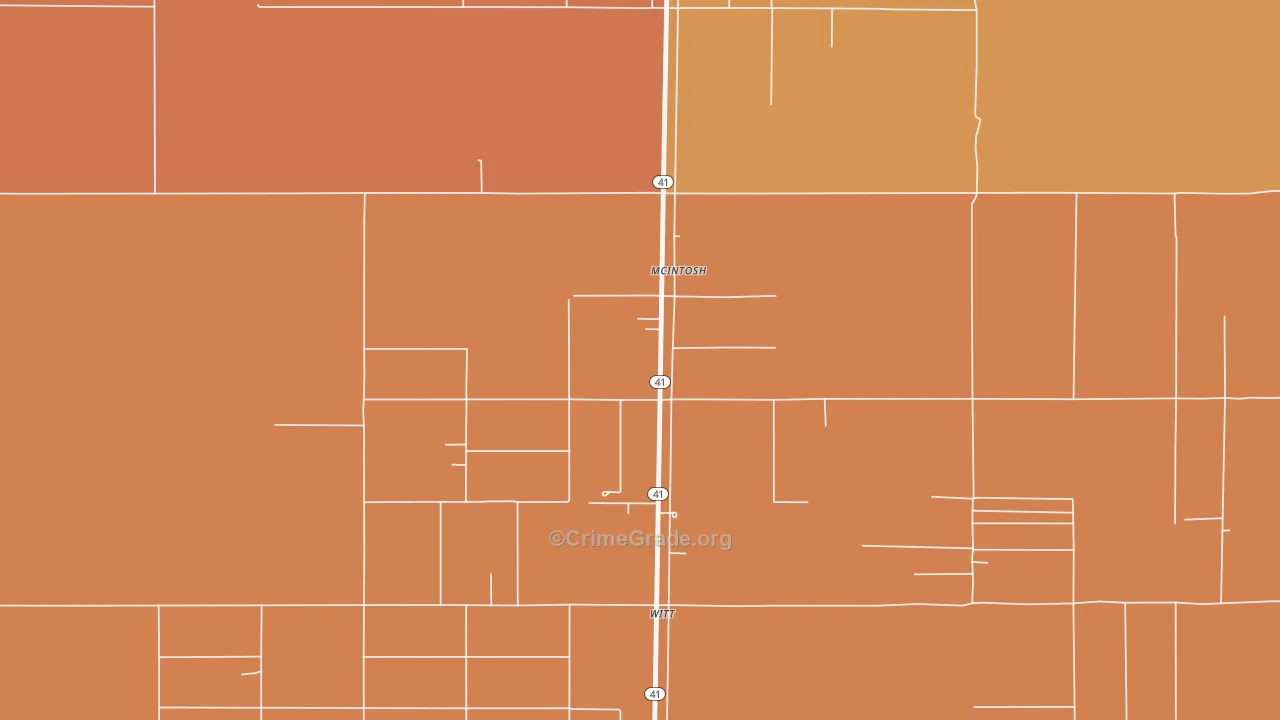 87032, NM Map of Theft Rates