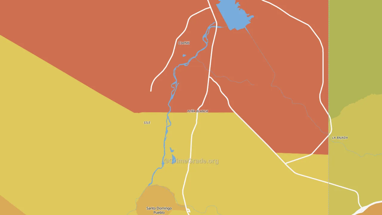 87041, NM Map of Theft Rates