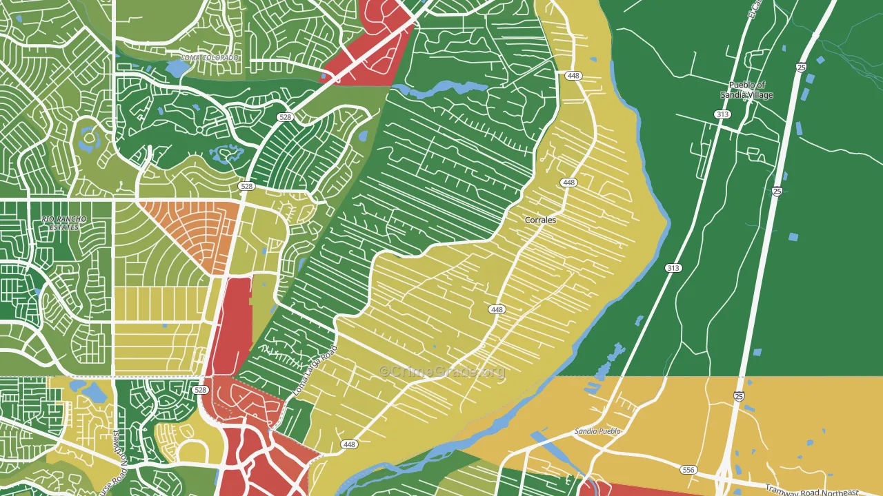 87048, NM Map of Theft Rates
