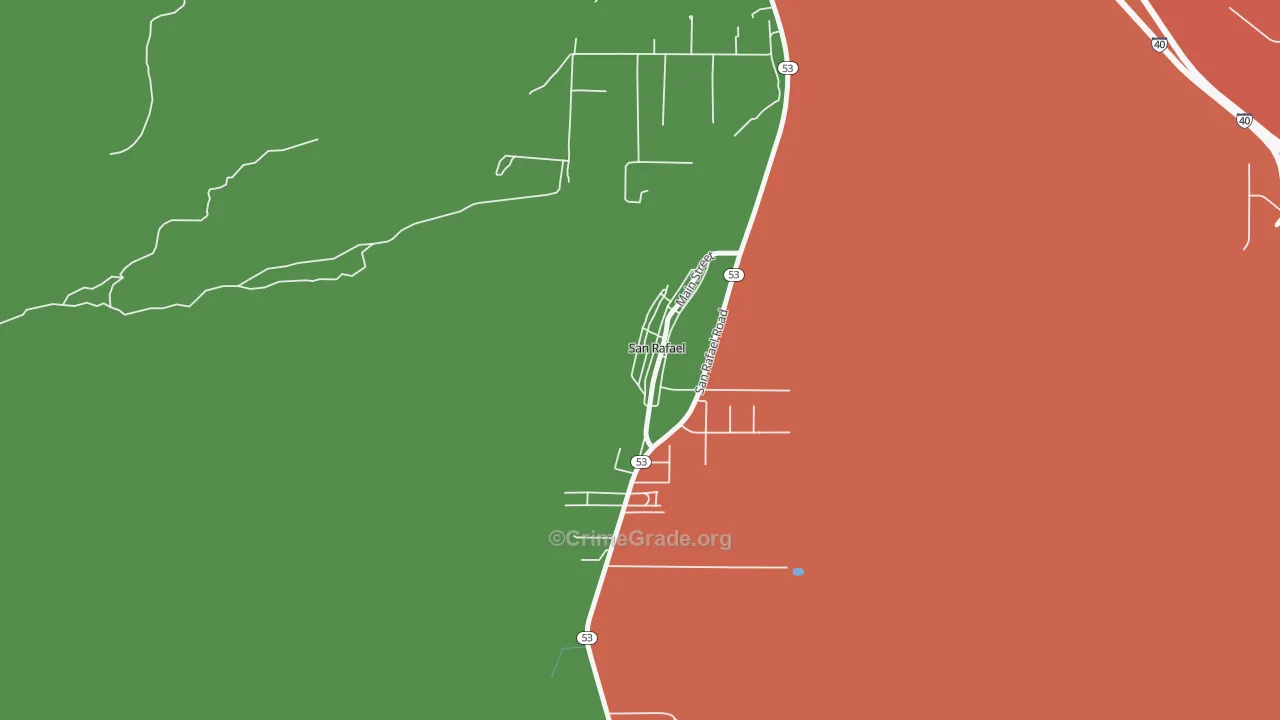 87051, NM Map of Theft Rates