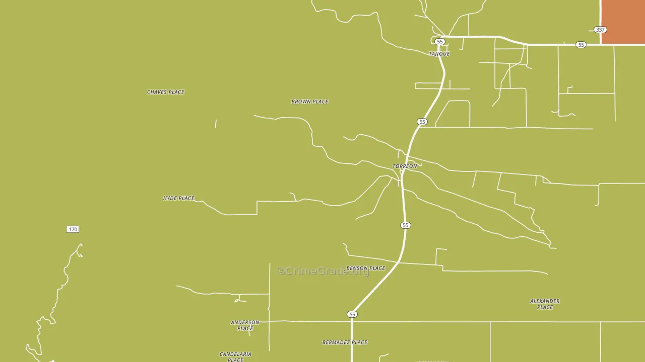 87061, NM Map of Theft Rates